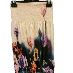 🌈 Floral Strapless Top